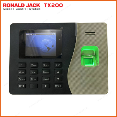 Máy chấm công bằng vân tay + thẻ từ ZKteco / Ronald Jack TX200 PRO
